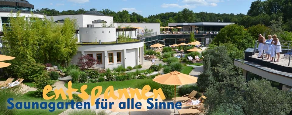 Übersichtsbild des Saunagartens Übersichtsbild des Saunagartens