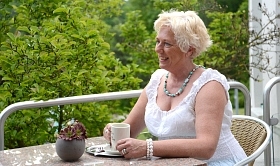 Terasse des öffentlichen Restaurants Thermini Terasse des öffentlichen Restaurants Thermini